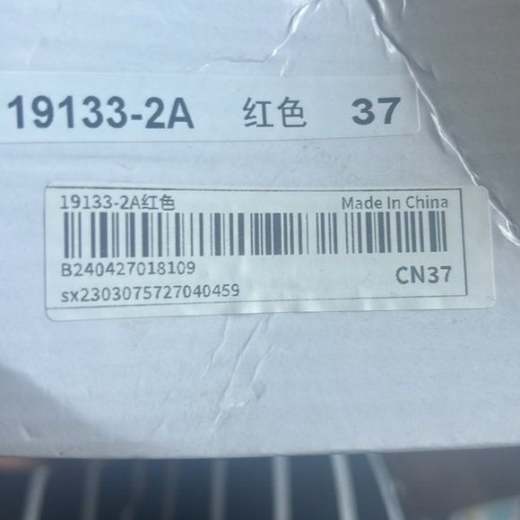 Never Worn Fashionable Red Mule Stiletto Heels - Picture 7 of 7